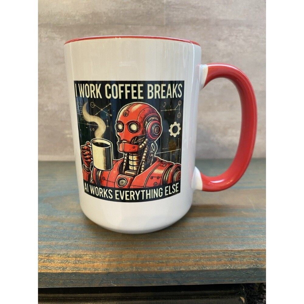 Funny Coffee Mug Tea Coffee Breaks For Office 16 Oz
